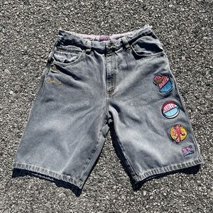 Harlem Globetrotters Plaitnum Fubu Denim Shorts